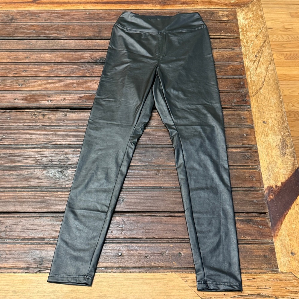 OFFLINE by Aerie Real Luxe Faux Leather High Rise Leggings Black Medium